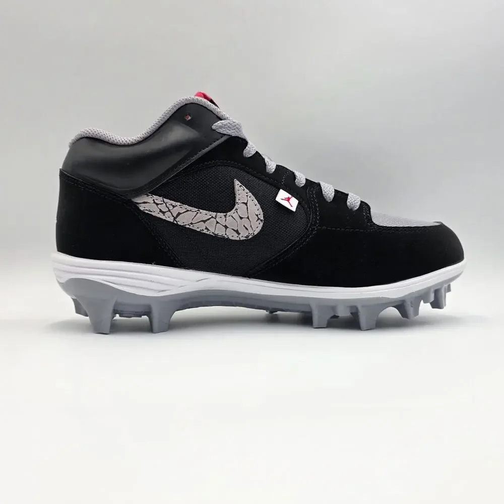 Jordan Stadium 90 Low TD Men's Sz 7.5 Football Cleats HQ0210-060 Black Cement